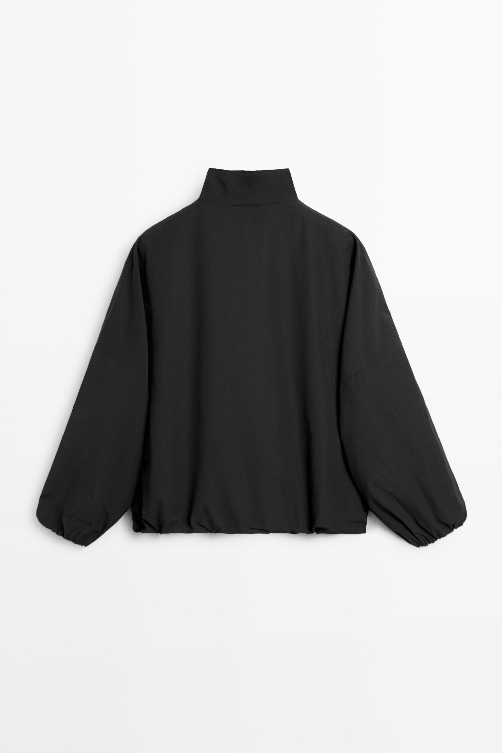 Veste technique à bouton latéral en coton